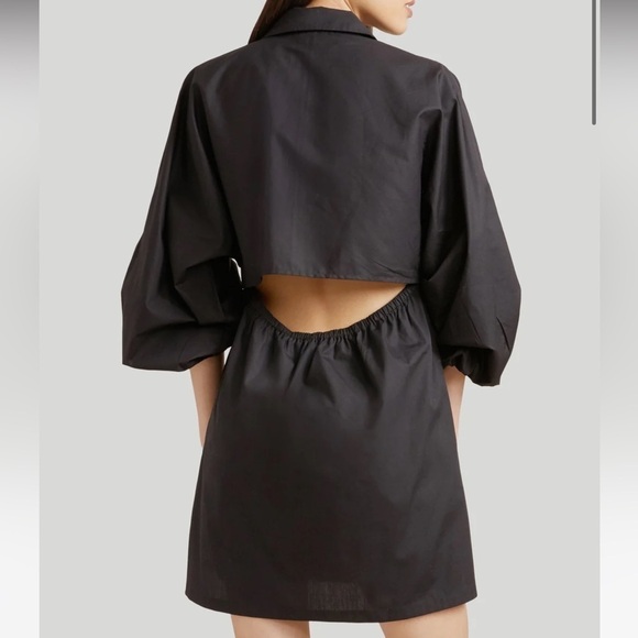 Modern Citizen Clara Black Open Back Button Down Dress Size S - Picture 2 of 9